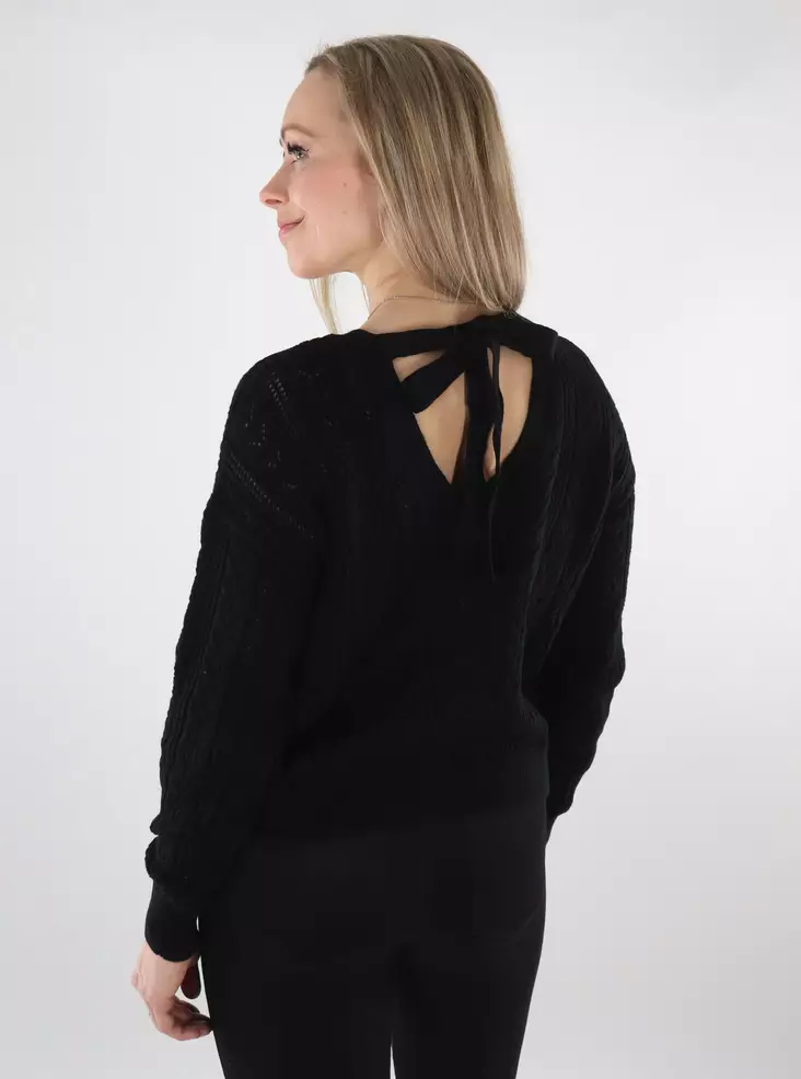 Vero Moda naisten neule Newverena Backdetail musta - Naisten neuleet - 137684 - 1