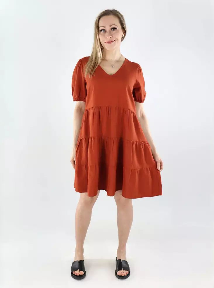 Vila lyhyt mekko Prisilla New poltettu oranssi - Mekot ja tunikat - 140534 - 1