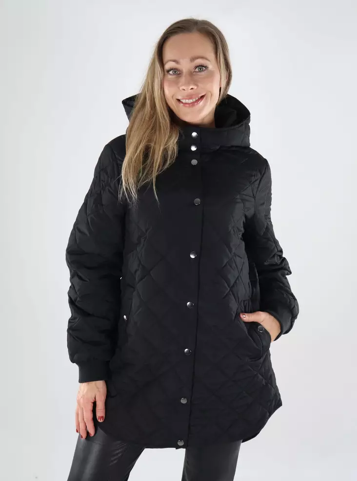 Vila naisten takki Tate Hooded musta - Naisten kevyet takit - 139324 - 1
