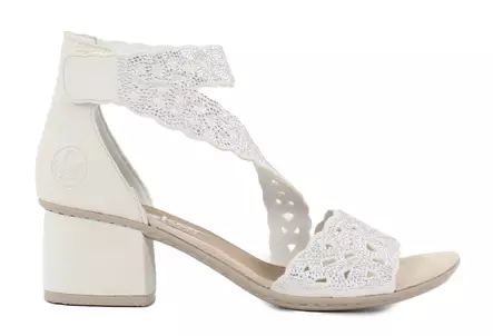 Rieker naisten juhlasandaalit 64657-80 valkoinen - Rieker sandaalit - 141015 - 2