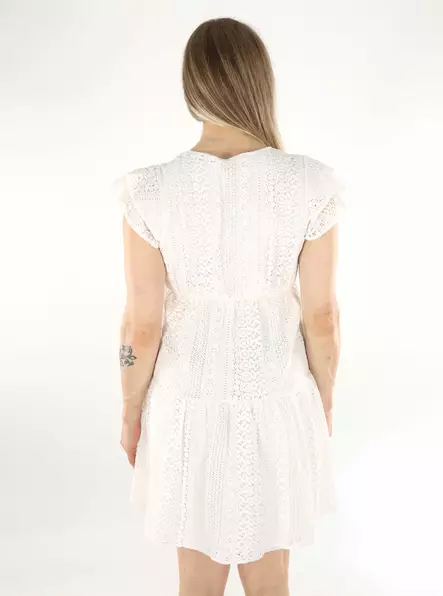 Only spetsklänning cloud dancer - Klänningar och tunikor - 141035 - 2