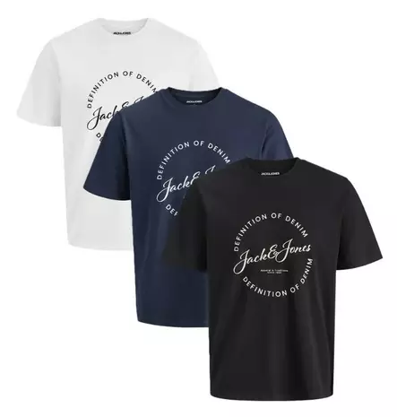 Jack&Jones miesten puuvillainen t-paita Grayson Tee Crew - Miesten T-paidat - 140315 - 1