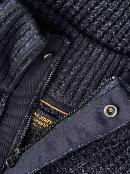Jack&Jones Neule Rooster tummansininen - Miesten neuleet - 142345 - 2