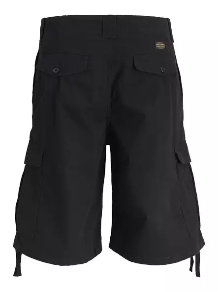 Jack&Jones puuvillaiset reisitaskuhortsit Towen cargo musta - Miesten shortsit ja caprit - 141085 - 2