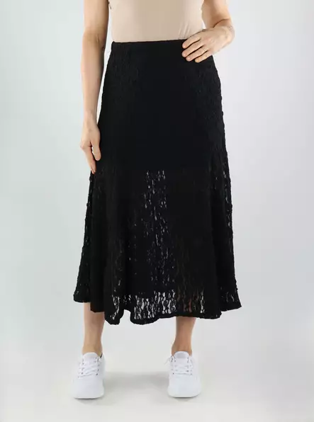 JDY naisten hame Gallas long lace musta - Kjolar - 141045 - 1