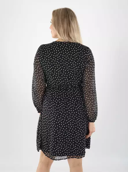 Only naisten mekko Cera 3/4 short musta/valkoinen - Mekot ja tunikat - 141695 - 2
