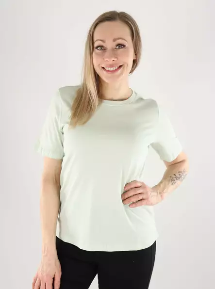 Only naisten t-paita Only Tee vaaleanvihreä - T-shirts för damer - 140325 - 1