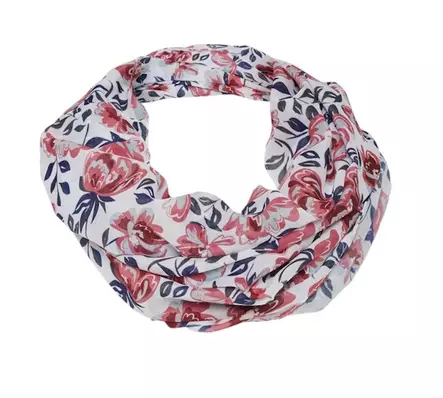 Pieces Tuubihuivi Pinia bright white/flower sty - Naisten huivit - 137005 - 1