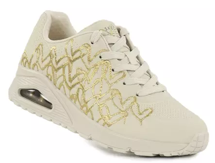 Skechers naisten tennarit 177975/NTGD UNO - GOLDEN HEART natural/gold - Skechers tennarit - 141455 - 2