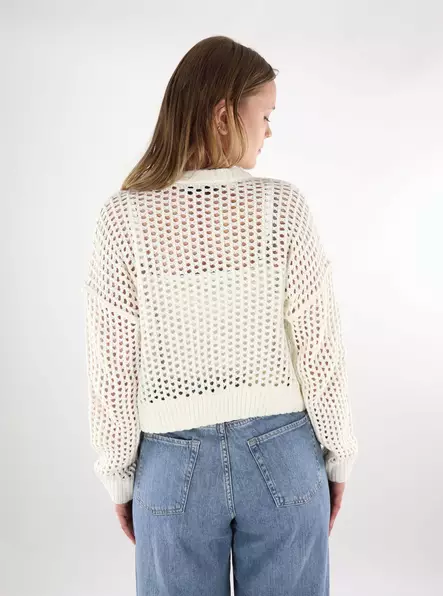 Something New naisten neule Moss Pullover luonnonvalkoinen - Naisten neuleet - 137835 - 2