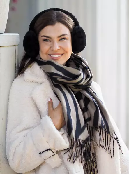 Veniz Huivi 62927 seepra musta/beige - Halsdukar för damer - 140355 - 1