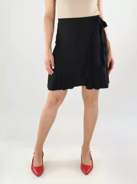 Vero Moda kort omlottkjol Omlott svart - Kjolar - 138795 - 1