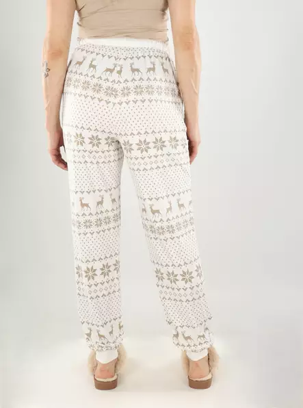 Vero Moda naisten yöhousut Chris Xmas valkoinen - Naisten yöasut - 139775 - 2
