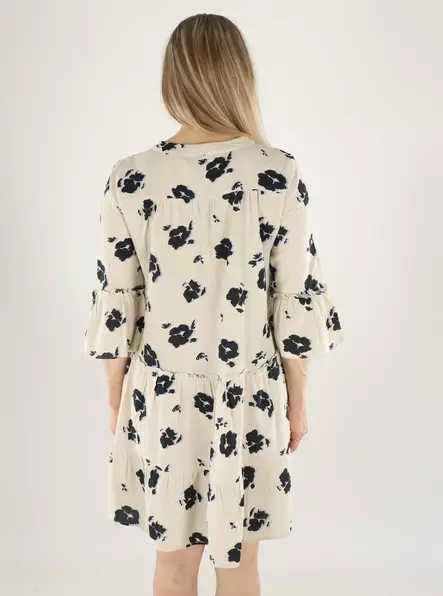 Vero Moda Tunika Dicthe beige/kukkakuosi - Mekot ja tunikat - 141025 - 2