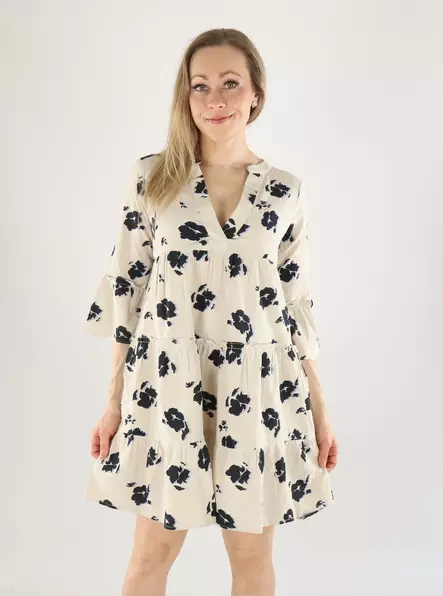 Vero Moda Tunika Dicthe beige/kukkakuosi - Mekot ja tunikat - 141025 - 1