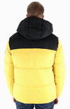 Jack & Jones vettähylkivä miesten talvitakki Drew puffer keltainen/musta - Miesten takit - 127115 - 2