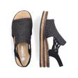 Rieker damsandaler 62941-00 svart - Rieker sandals - 135465 - 3