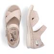 Rieker damsandaler V7474-60 beige - Rieker sandals - 135885 - 3