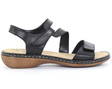 Rieker dam Sandaler i läder 659C7-00 svart - Rieker sandals - 130145 - 1