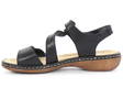 Rieker dam Sandaler i läder 659C7-00 svart - Rieker sandals - 130145 - 2