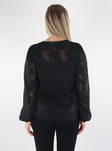 Vila naisten paita Sirid v-neck musta - Naisten pitkähihaiset paidat - 134705 - 2