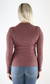 Only mörkrosa dam ribbtröja Emma high neck rosebrown - Långärmade tröjor för  damer - 129435 - 2