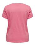Only Carmakoma naisten pluskoon t-paita Tropic coral - Naisten T-paidat - 136065 - 2