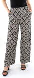 JDY naisten housut Starr Bora Life musta / kuviollinen - Naisten housut - 136115 - 1
