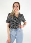 Pieces naisten t-paita Tala silver black/dot - Naisten T-paidat - 136185 - 1