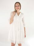 Vero Moda mekko / tunika Honey Lace valkoinen - Mekot ja tunikat - 136305 - 1