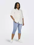 Only Carmakoma pluskoon caprit Augusta HW knickers vaaleansininen - Naisten shortsit ja caprit - 136425 - 2