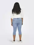 Only Carmakoma pluskoon caprit Augusta HW knickers vaaleansininen - Naisten shortsit ja caprit - 136425 - 3