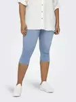 Only Carmakoma pluskoon caprit Augusta HW knickers vaaleansininen - Naisten shortsit ja caprit - 136425 - 1