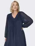 Only Carmakoma pluskoon mekko Anine V-Neck tummansininen - Mekot ja tunikat - 136795 - 3