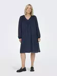 Only Carmakoma pluskoon mekko Anine V-Neck tummansininen - Mekot ja tunikat - 136795 - 1
