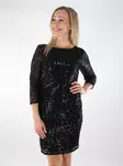 Vila paljettimekko Sparkling 3/4 musta - Mekot ja tunikat - 136925 - 1