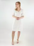 Vila juhlamekko Flower V-Neck valkoinen - Mekot ja tunikat - 138465 - 1