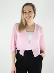 Vila naisten bolero Ura 3/4 vaaleanpunainen - Boleros för damer - 140475 - 1