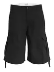 Jack&Jones puuvillaiset reisitaskuhortsit Towen cargo musta - Miesten shortsit ja caprit - 141085 - 1