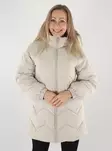 JDY vinterkappa JDYPOWER LÅNG HUVA PUFFER silver lining - Vinterjackor för damer - 142325 - 1