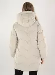 JDY vinterkappa JDYPOWER LÅNG HUVA PUFFER silver lining - Vinterjackor för damer - 142325 - 2