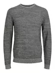 Jack&Jones miesten neule Otto Crew Neck black/twisted - Miesten neuleet - 137285 - 1