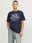 Jack&Jones t-shirt herr Jeans marinblå kavaj o-ringad - T-shirts för herrar - 136655 - 1