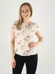 JDY kukkakuosinen T-Paita Troya luonnonvalkoinen - T-shirts för damer - 141165 - 1