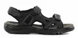 Migant lädersandaler för herr L931-2 svarta - Sandaler för herrar - 136535 - 1