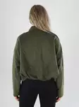 Only naisten bombertakki Moon-stina faux suede vihreä - Skinnjackor och PU-jackor för damer - 141675 - 2