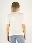 Only naisten luomupuuvillainen t-paita Happy o-neck valkoinen - Naisten T-paidat - 140825 - 2