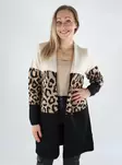 Only naisten neuletakki Jade Animal beige/musta/leopardi - Naisten neuleet - 139285 - 1
