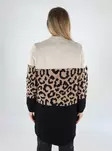 Only naisten neuletakki Jade Animal beige/musta/leopardi - Naisten neuleet - 139285 - 2