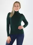 Only naisten pooloneule Karol rollneck tummanvihreä - Naisten neuleet - 141795 - 1